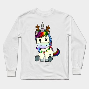 Christmas Unicorn Long Sleeve T-Shirt